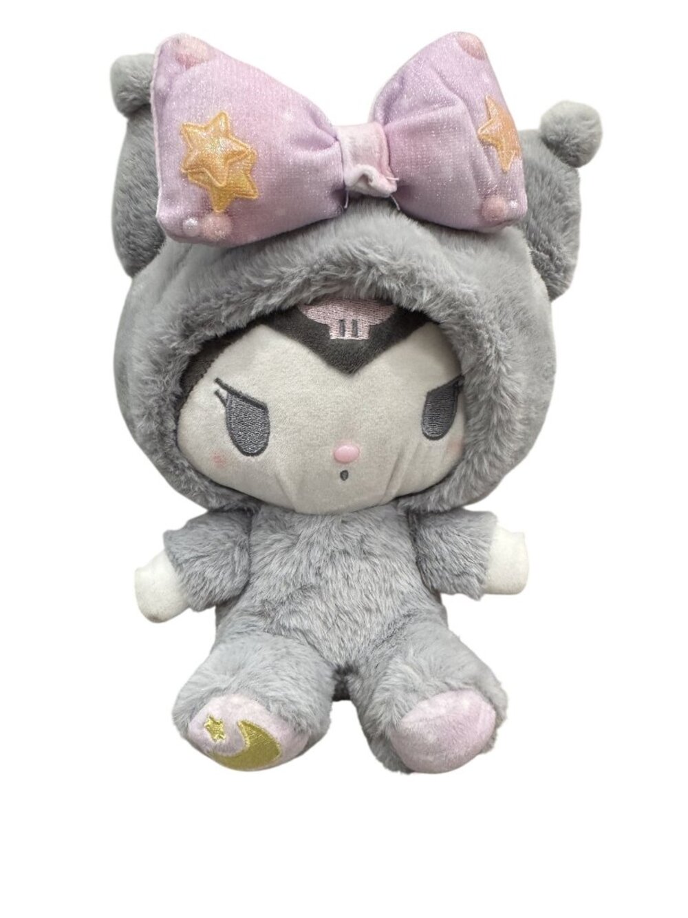 Sanrio 2001 Kuromi Plush Costume Pajamas Hello Kitty With Bow 10 Inches